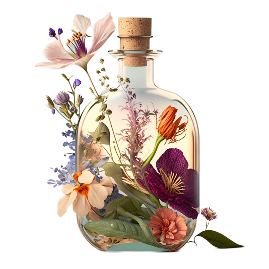 Perfume Bottle Botanicals - whitebackground.jpg__PID:b6c5cc0f-60d9-4e15-98cb-5177c77e871d